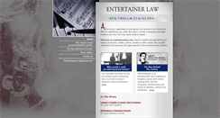 Desktop Screenshot of entertainerlaw.com